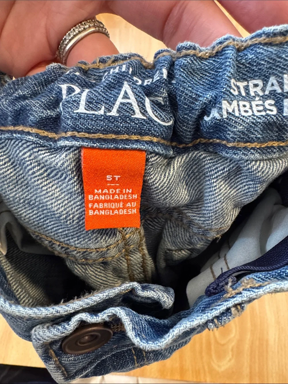 The Children’s Place Kids Blue Denim Jeans Bundle - Straight Leg 5T